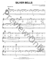 Silver Bells piano sheet music cover